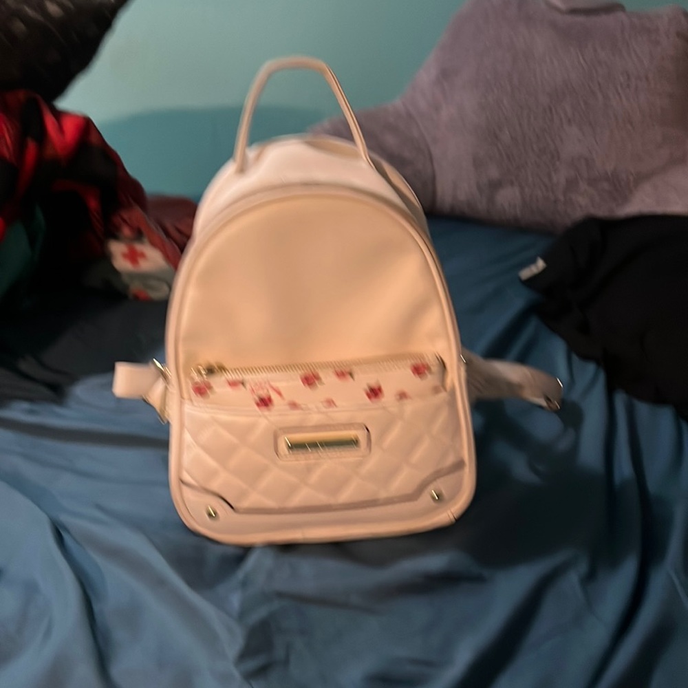 Juicy Couture white mini backpack